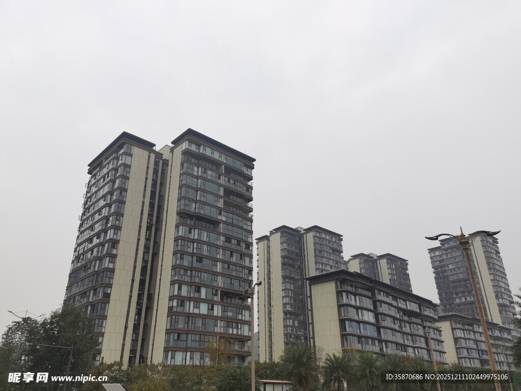 城市高层住宅区景观