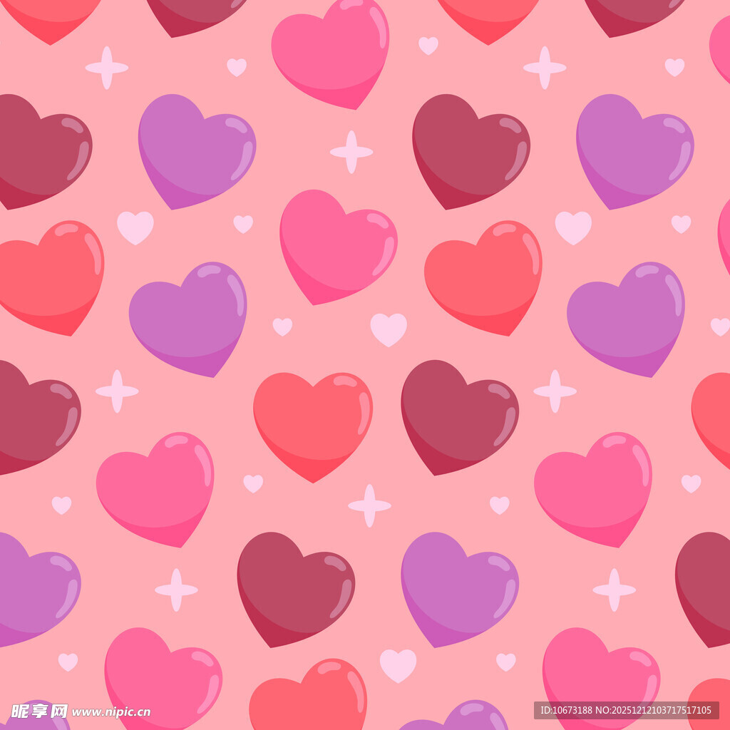 爱心图案背景 