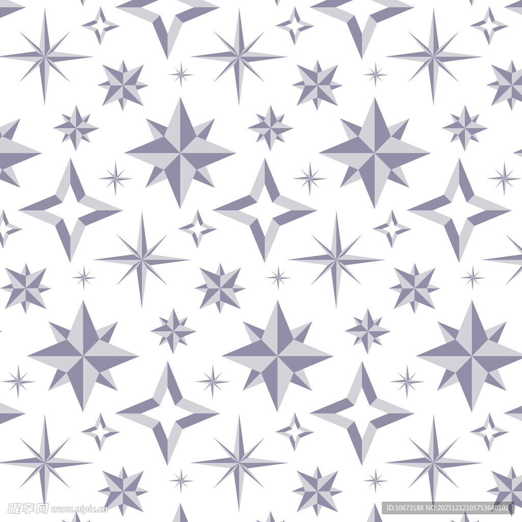 星芒几何图案无缝纹理