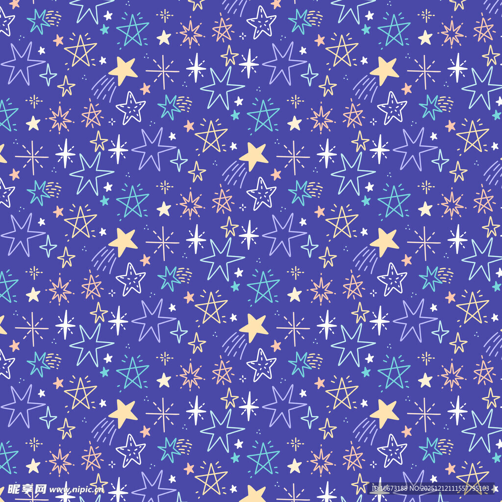 梦幻星空图案背景