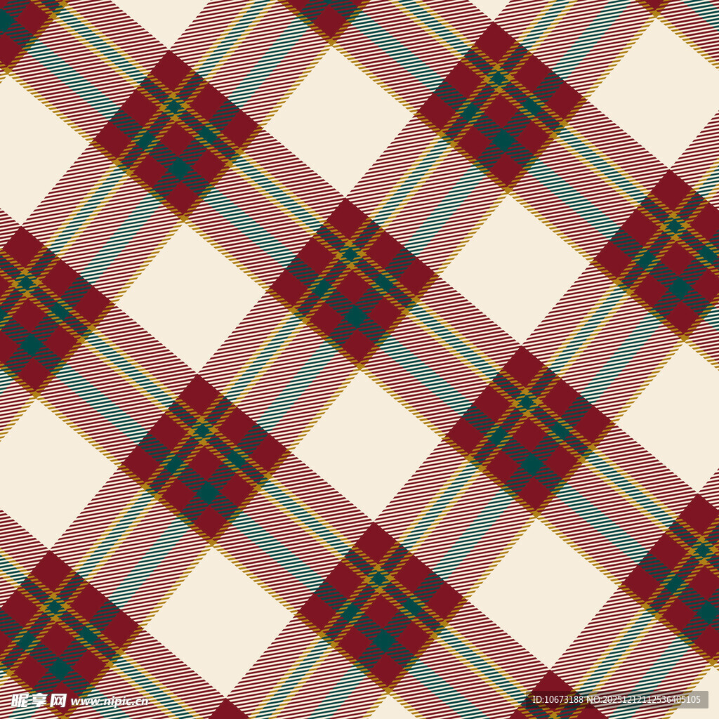 复古格子图案纹理