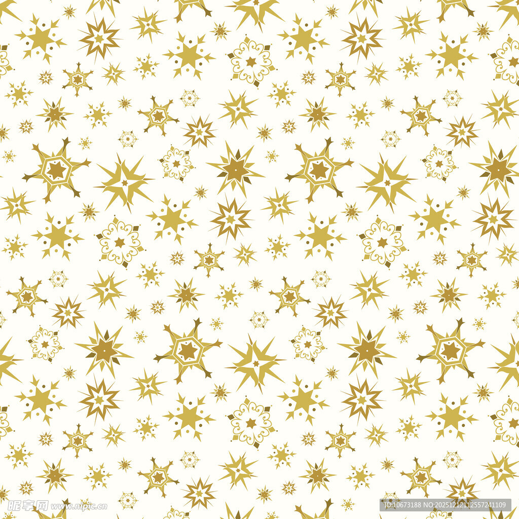 金色星星图案背景纹理