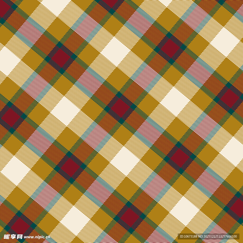 多彩格子图案纹理