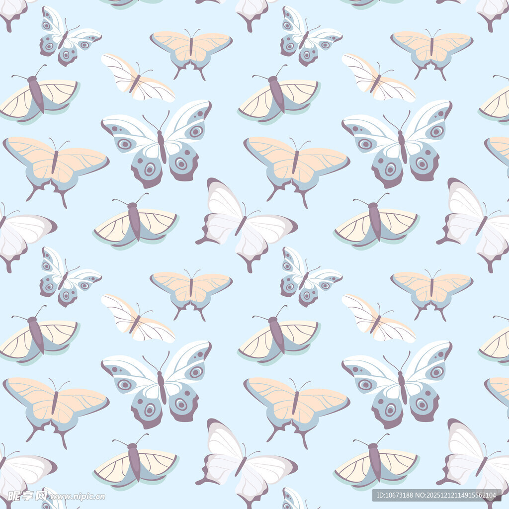 蝴蝶图案背景设计素材