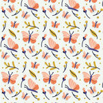 花卉水彩无缝图案设计