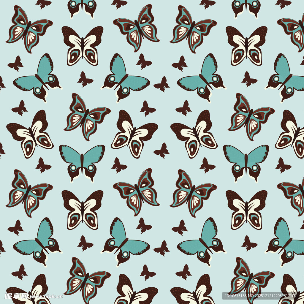 蝴蝶图案背景设计素材