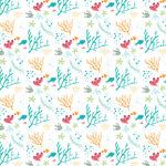 海洋元素无缝图案