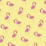 粉色火烈鸟几何图案背景