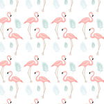 粉色火烈鸟图案背景设计
