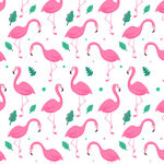 粉色火烈鸟图案背景