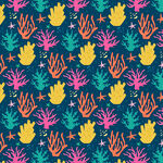 多彩手型图案无缝背景