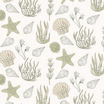 海洋元素简约图案背景