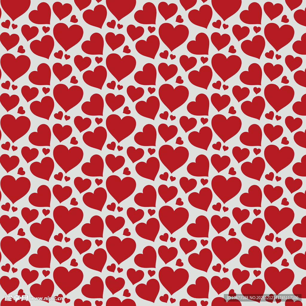 红色爱心图案背景