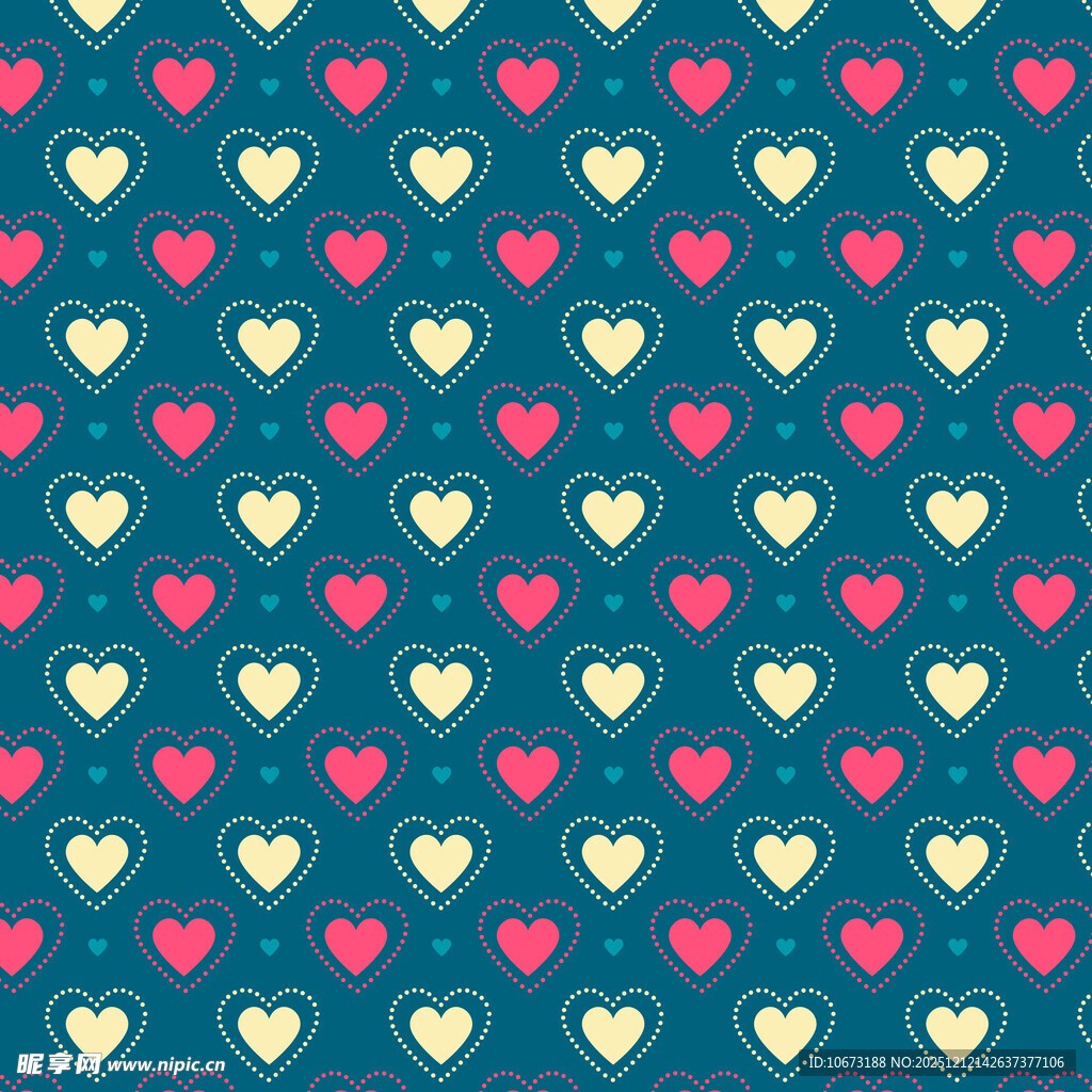 爱心图案背景纹理