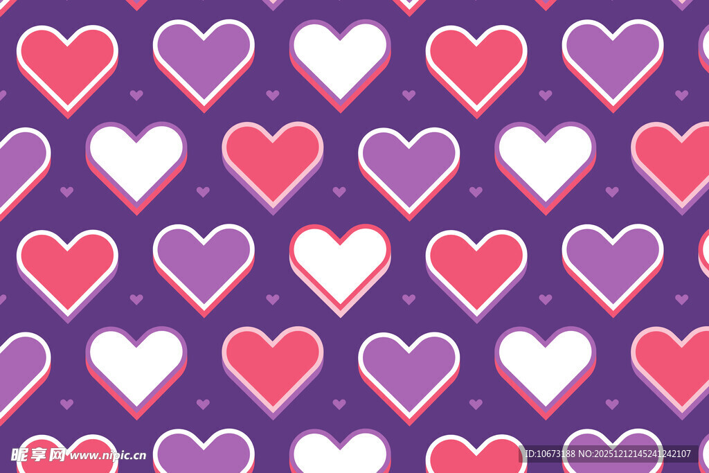 爱心图案背景 
