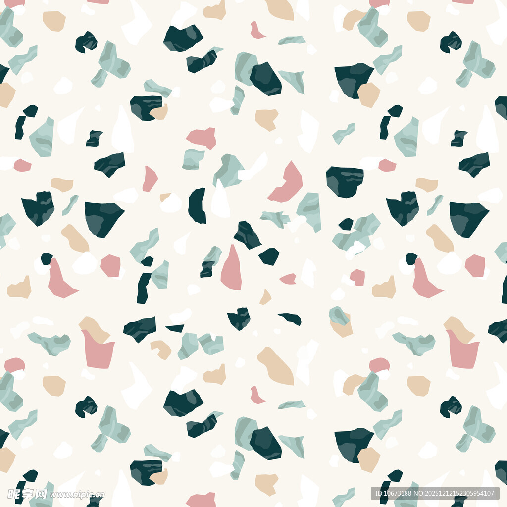 多彩小图案无缝背景图