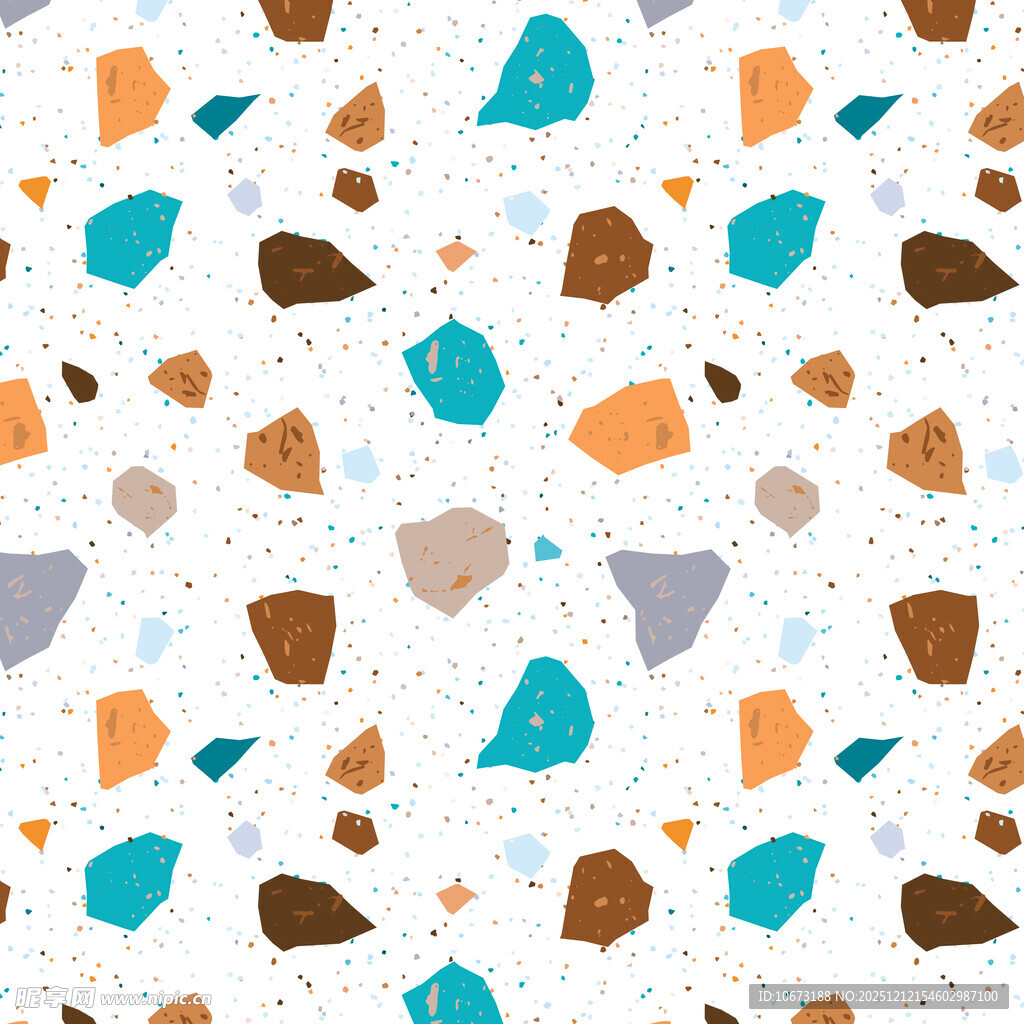 多彩几何形状无缝图案背景