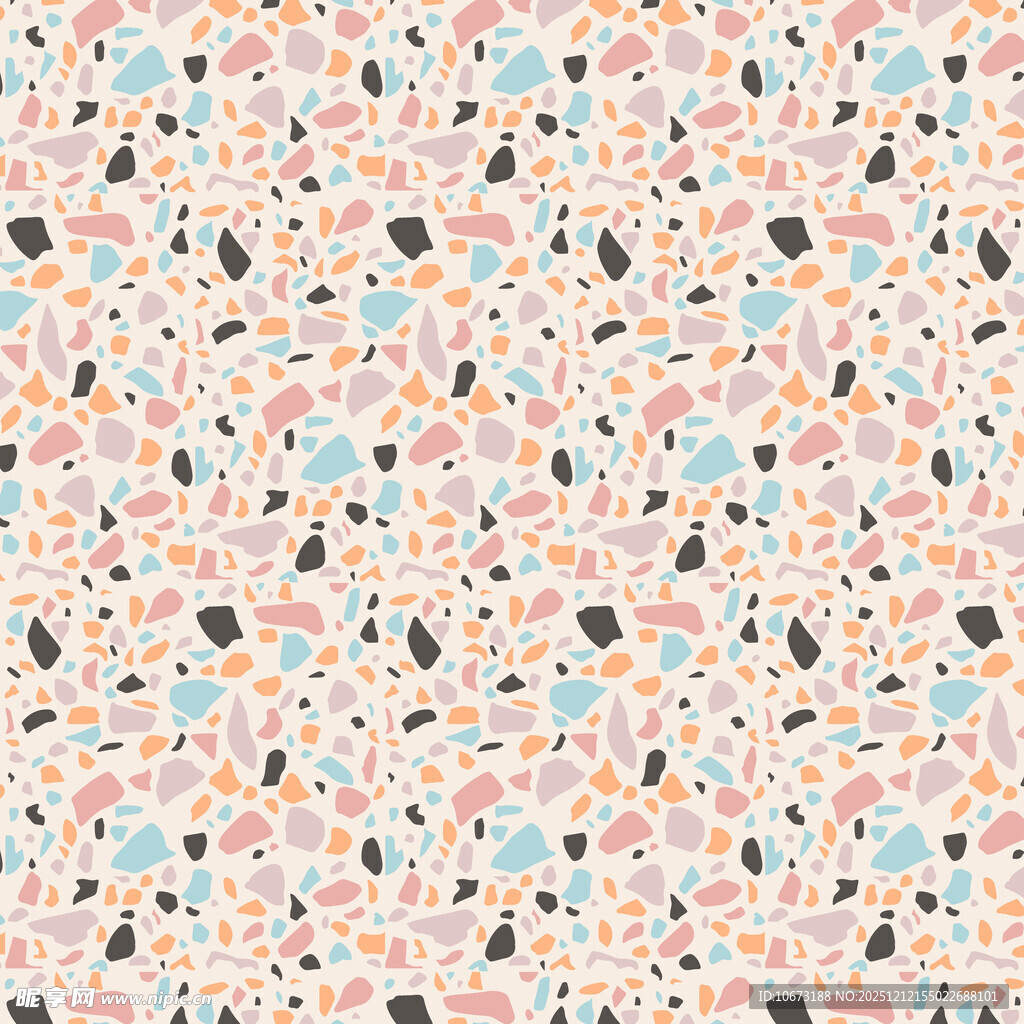 多彩水磨石纹理图案