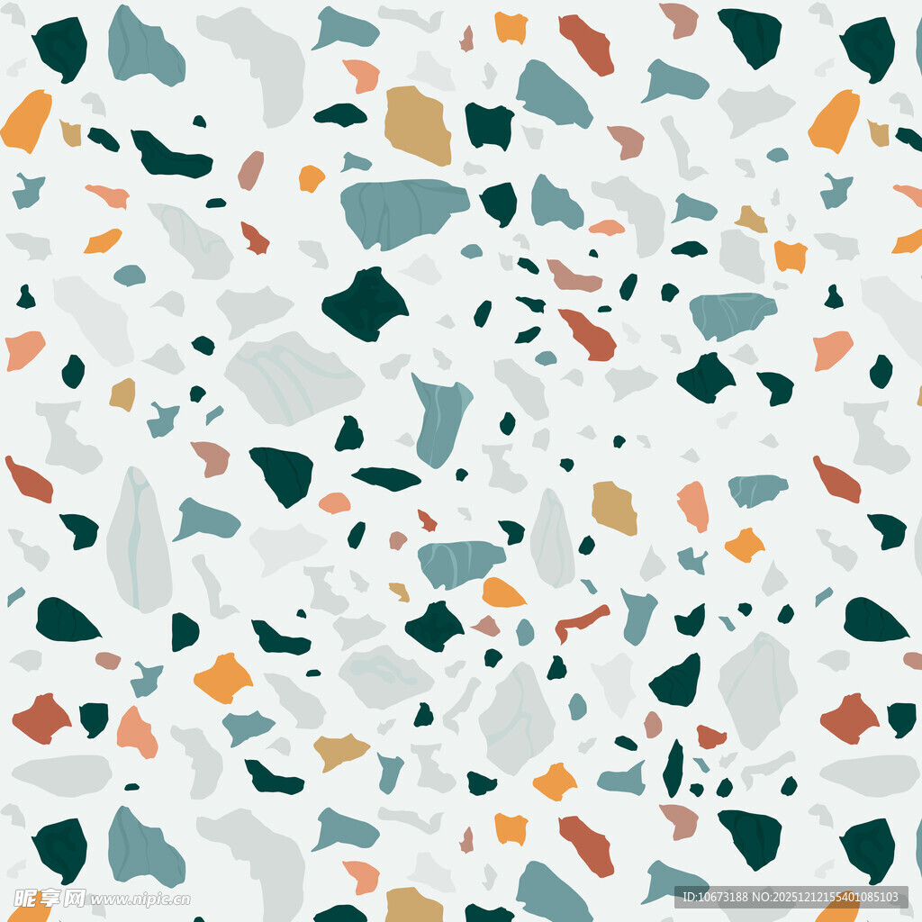 多彩水磨石纹理图案