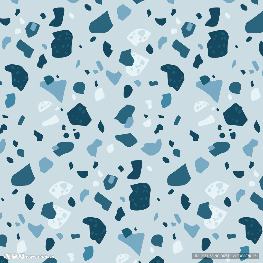 蓝色水磨石纹理图案