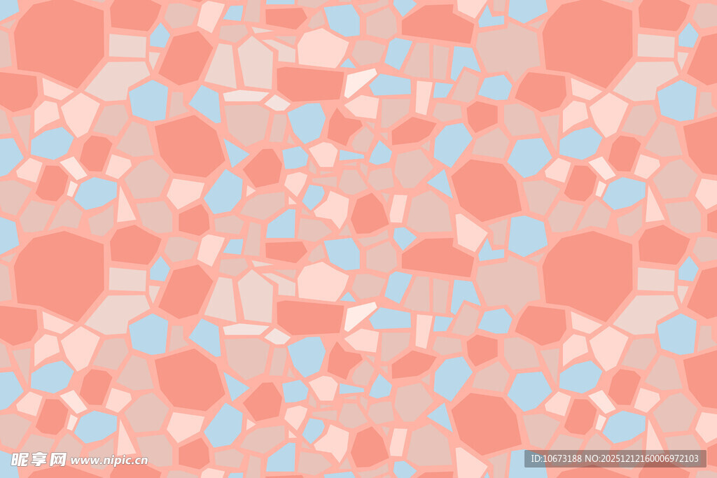 粉蓝几何图案背景纹理