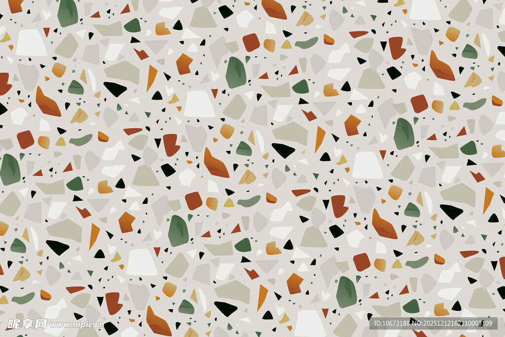 多彩水磨石纹理图案