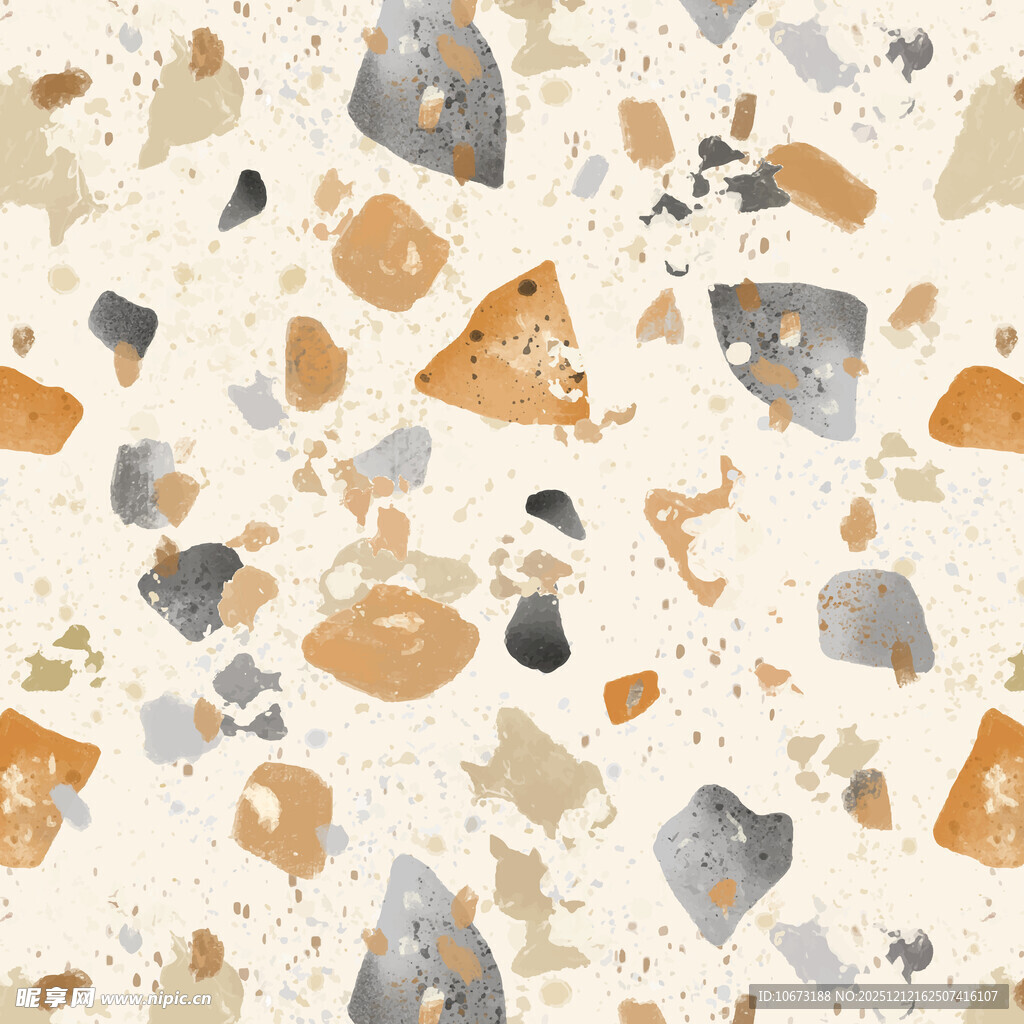 多彩水磨石纹理图案