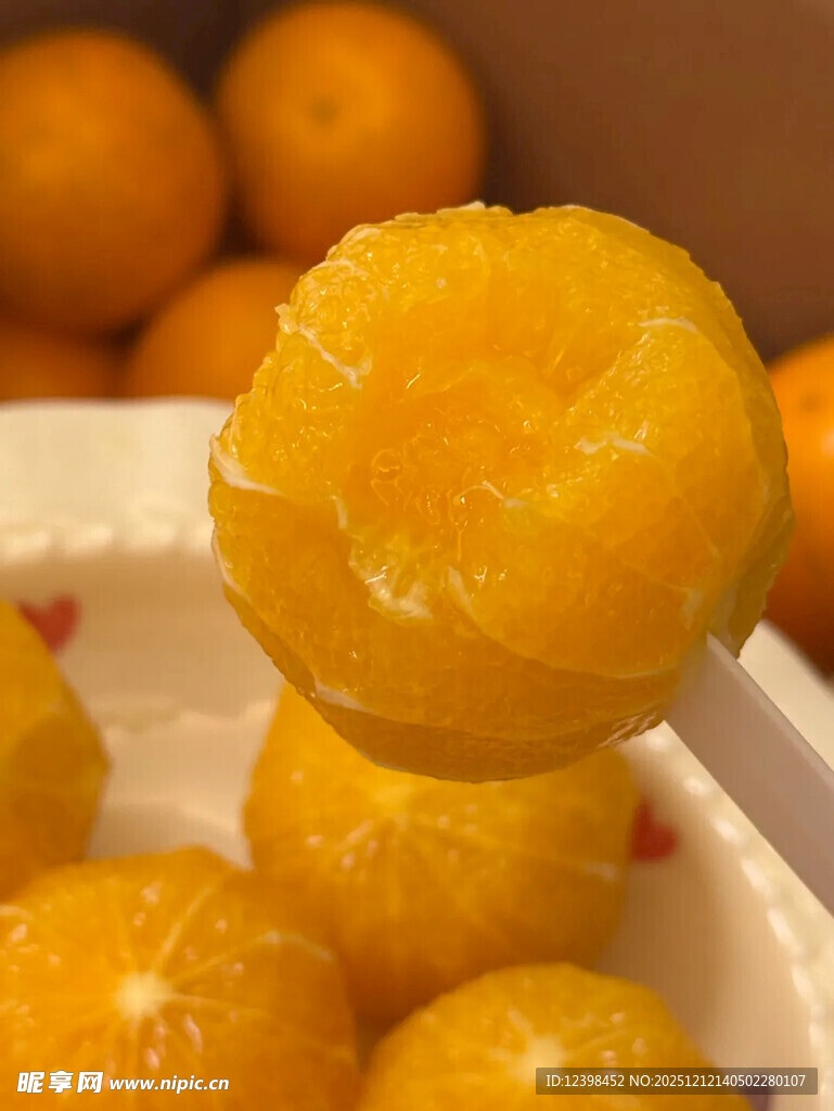 新鲜黄桃果肉诱人