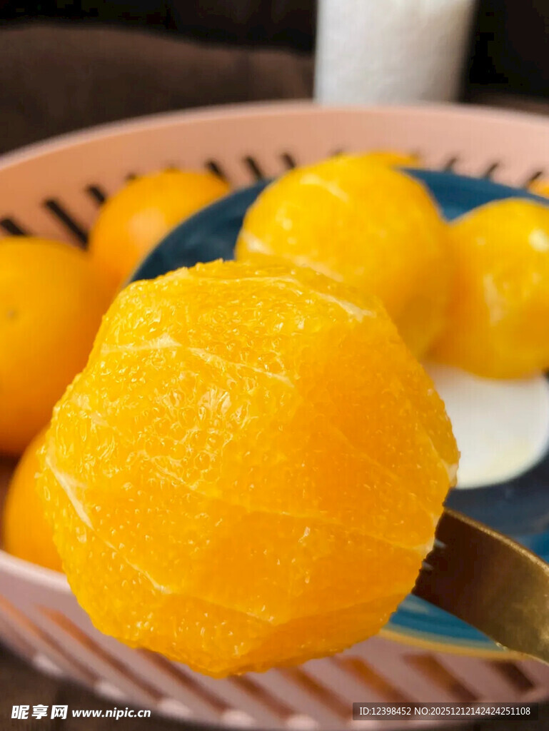 新鲜黄桃果肉诱人