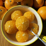 碗中鲜切橙子诱人呈现