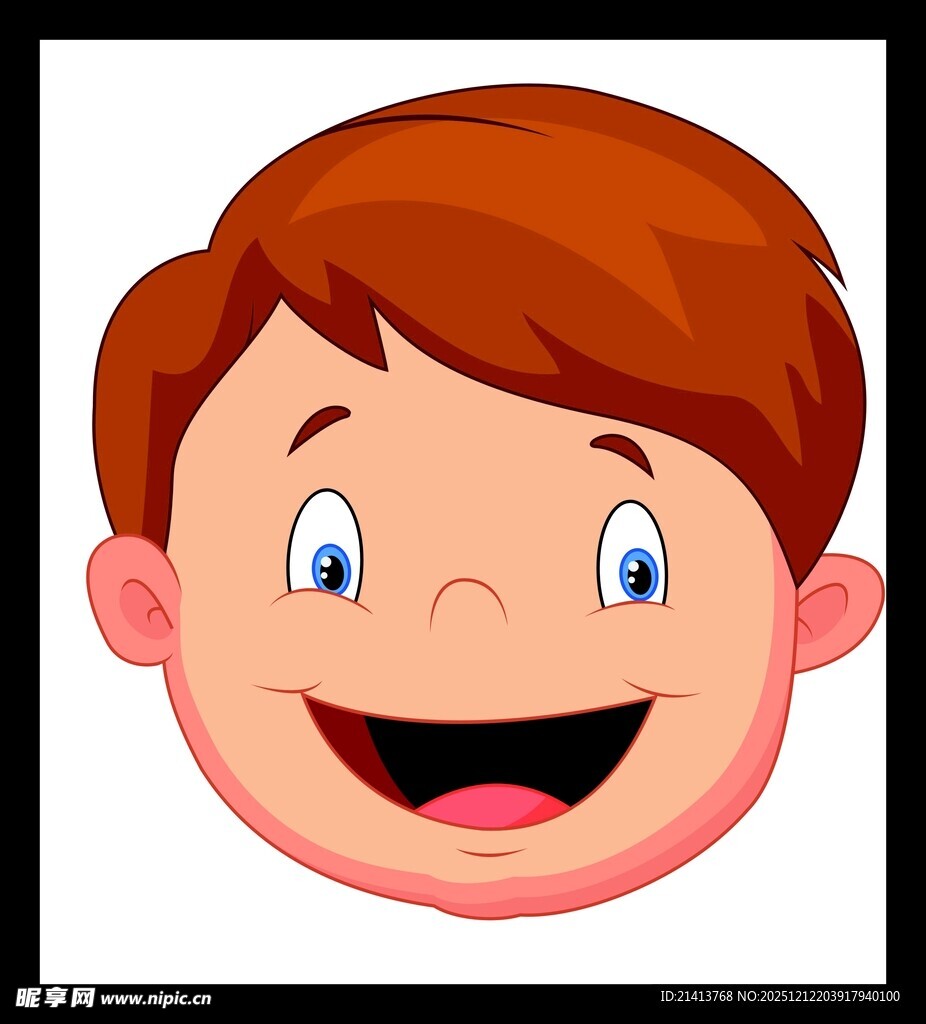 微笑小男孩头像