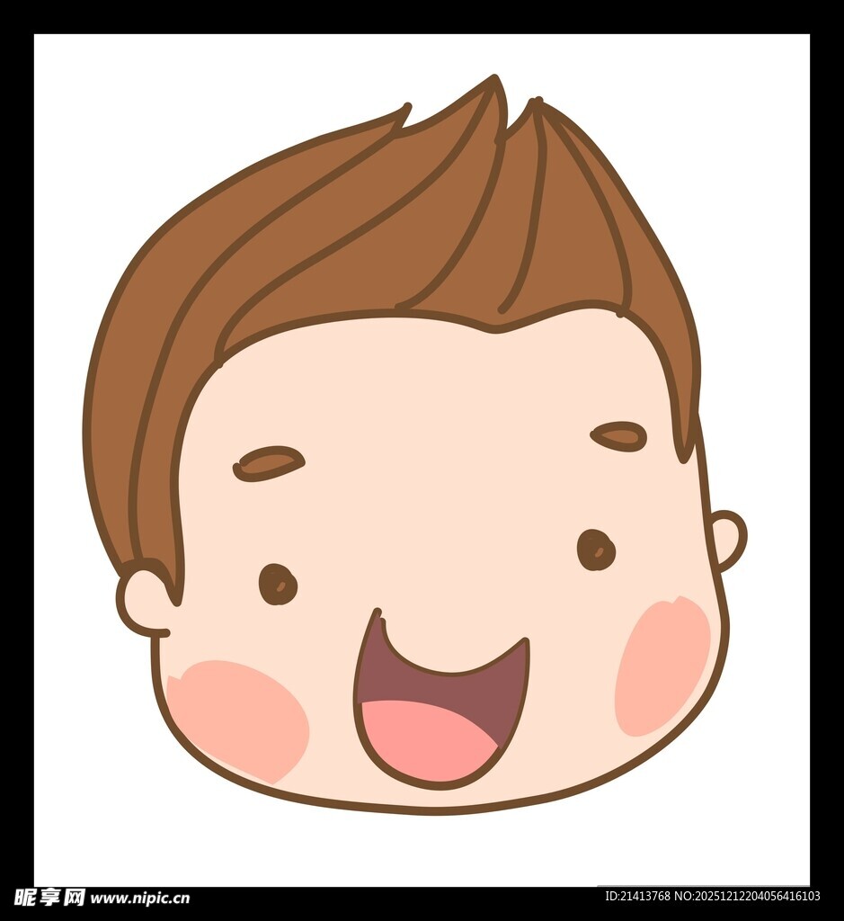 开心小男孩卡通头像