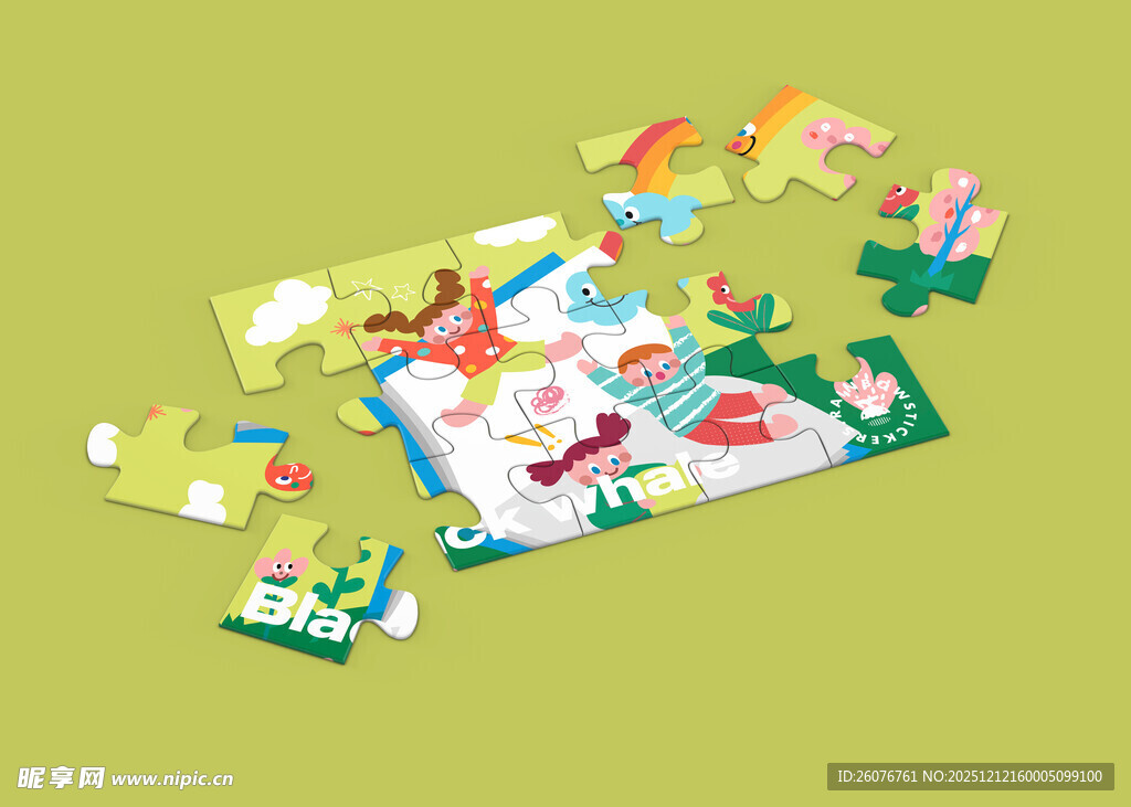 拼图效果图样机图片