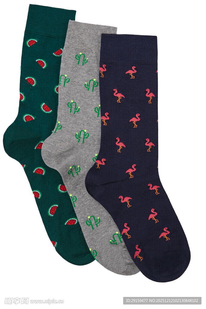 多彩图案袜子展示