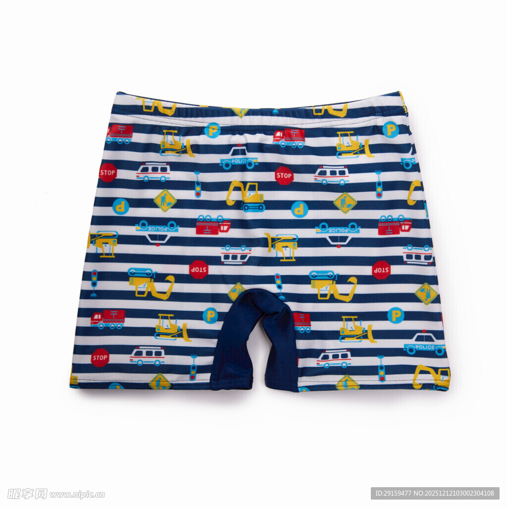 儿童条纹印花短裤