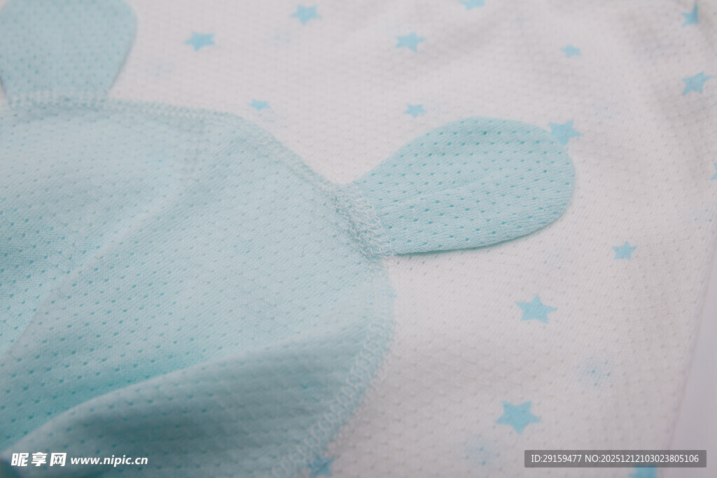 浅蓝色星星图案婴儿用品