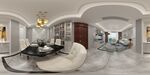 现代奢华风客厅全景