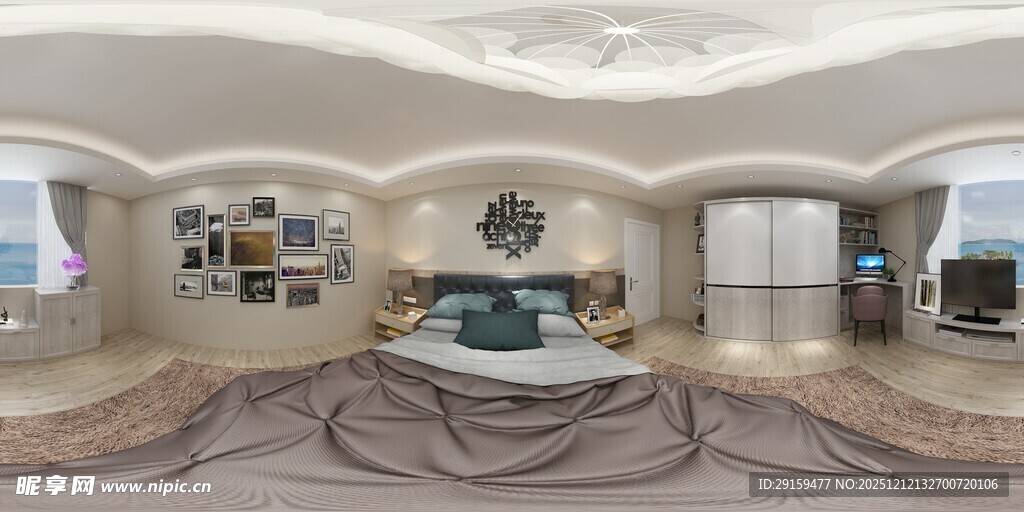 现代简约风客厅全景