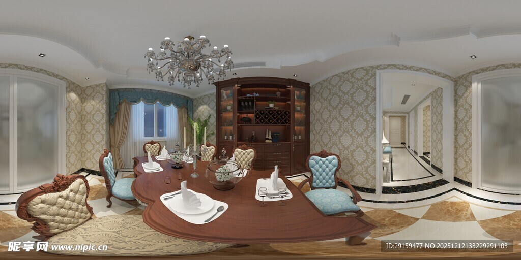 现代奢华客厅室内场景