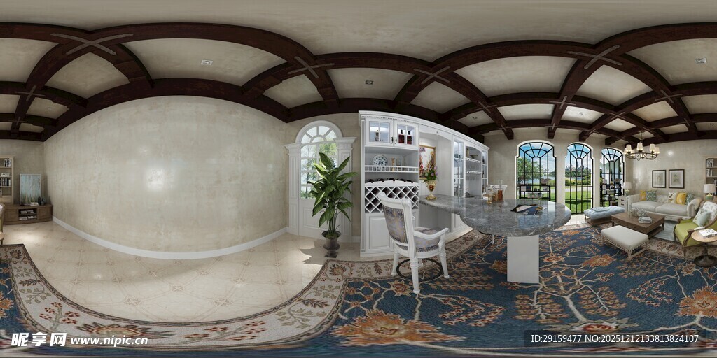 现代风格室内圆形装饰空间