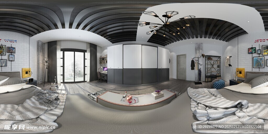 现代风格室内弧形空间设计