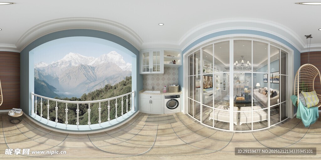 海景阳台室内优雅景致