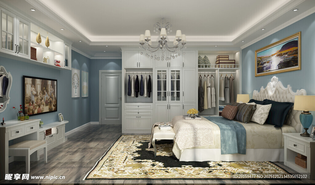 现代简约风卧室室内设计