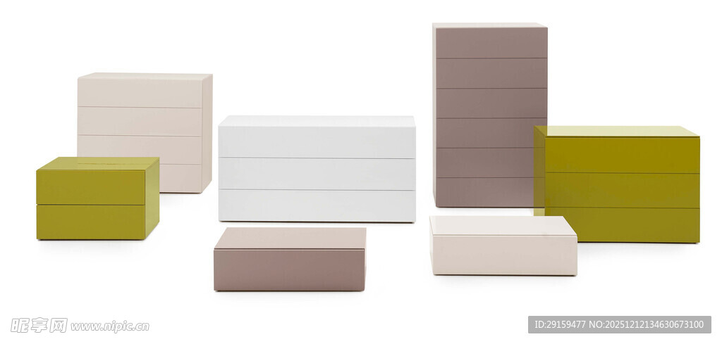 多彩几何方块组合