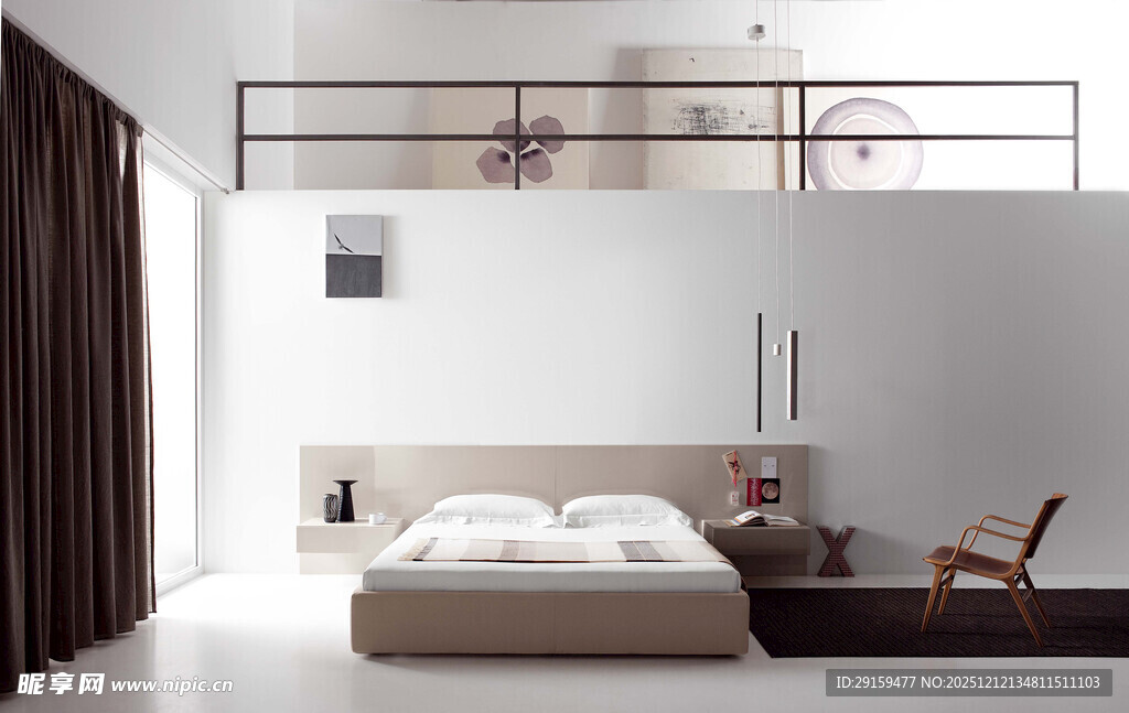 简约现代风格卧室空间