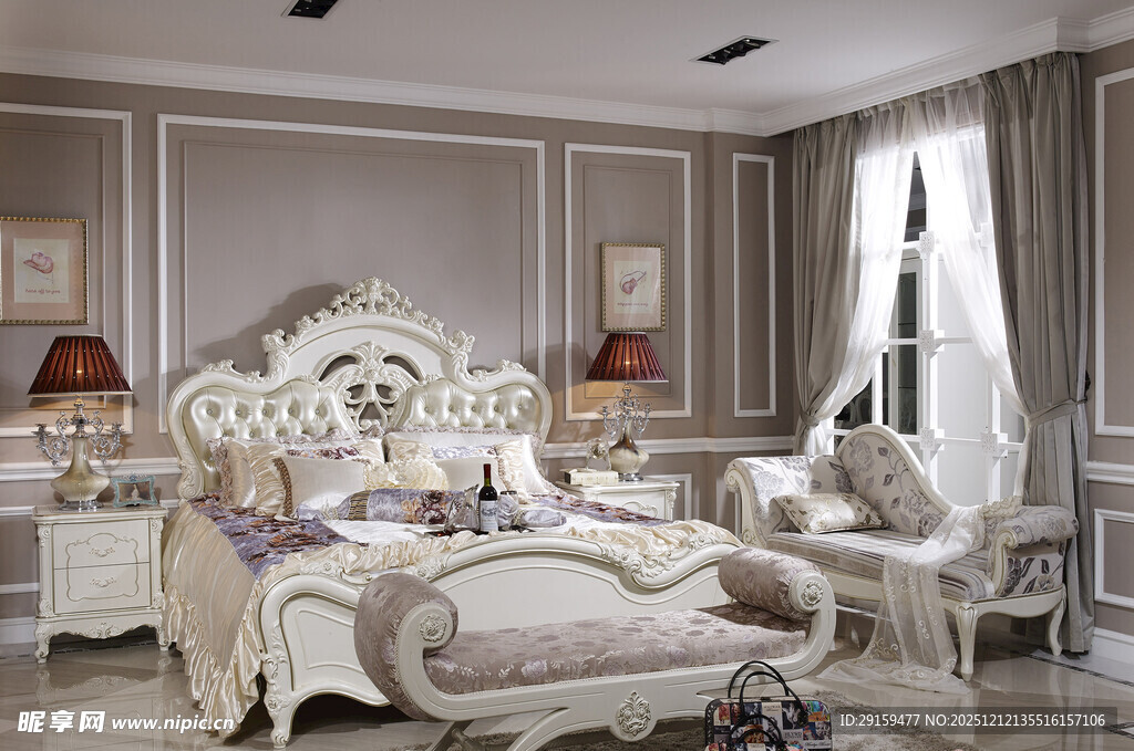 欧式奢华卧室精美布置