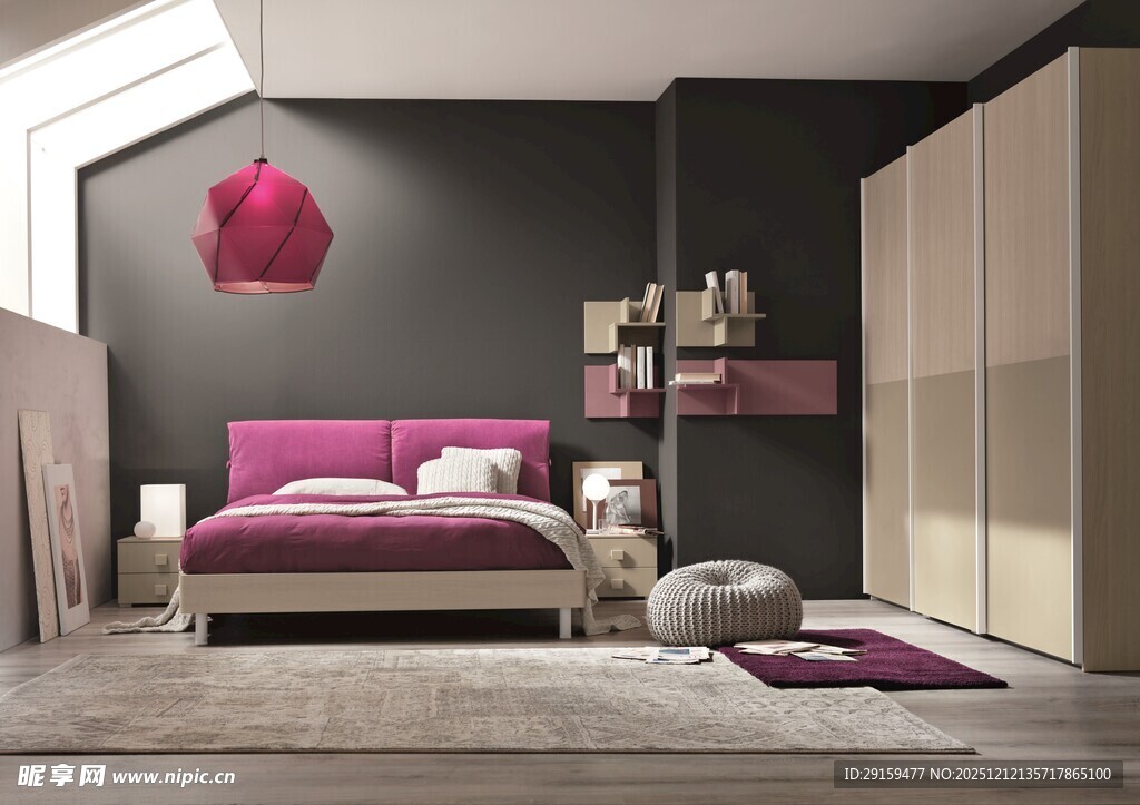 现代简约风温馨卧室空间