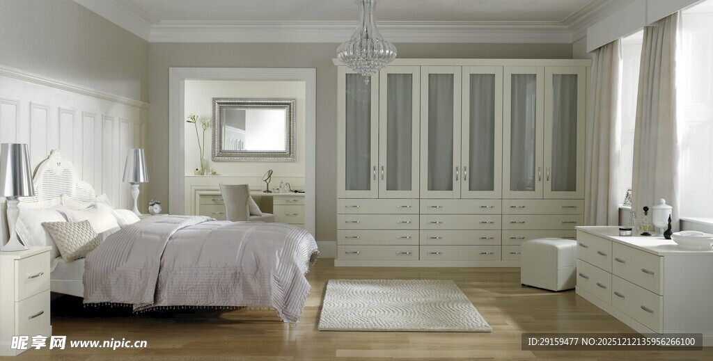 简约现代风格的温馨卧室