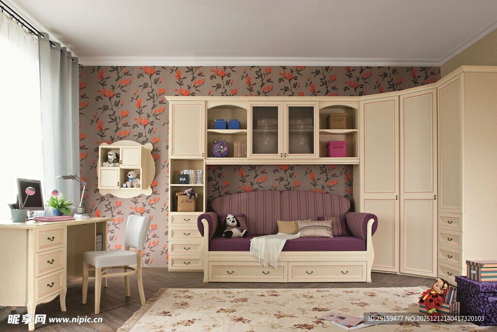 温馨复古风儿童房设计