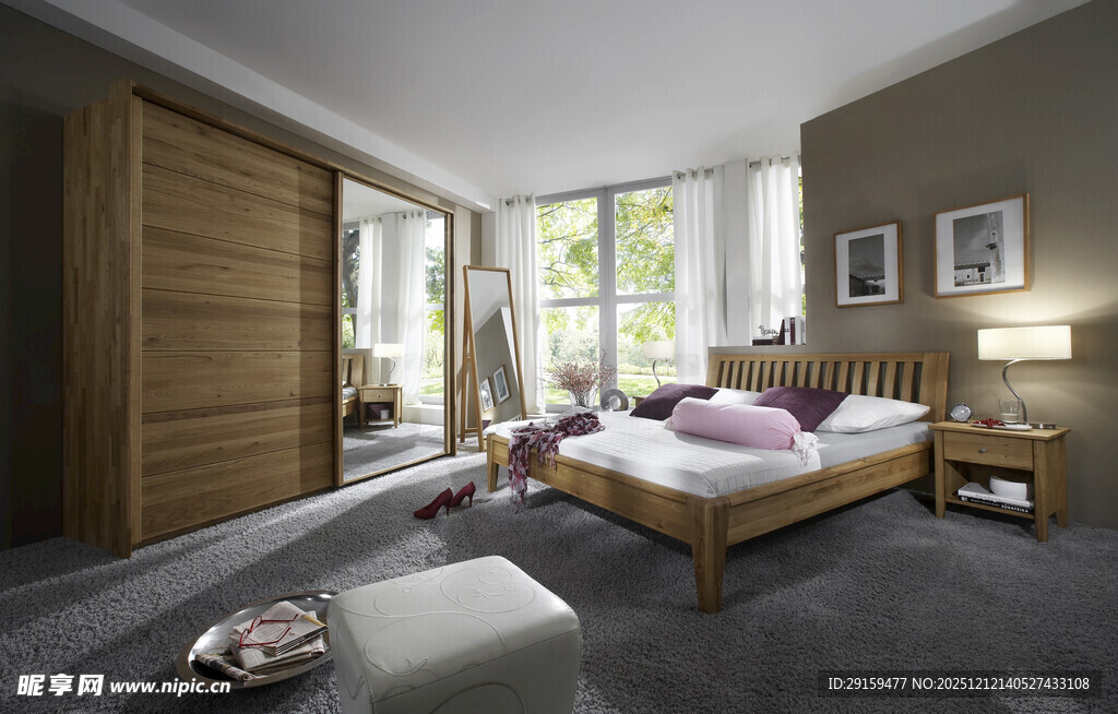 现代简约风温馨卧室场景